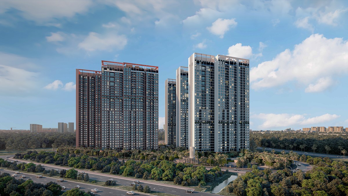 Artist's impression of Lumi Hanoi's facade
