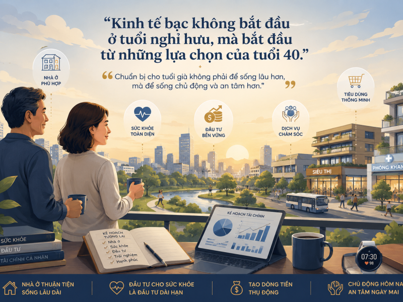 Mua nhà, đầu tư, chăm sóc sức khỏe: 5 xu hướng của kinh tế bạc mà người 40+ nên biết từ bây giờ