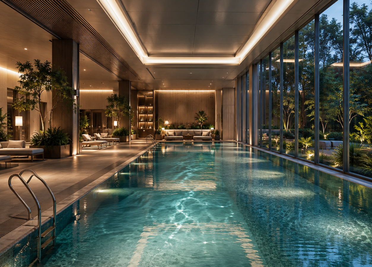 Bể Bơi Bốn Mùa Trong Nhà