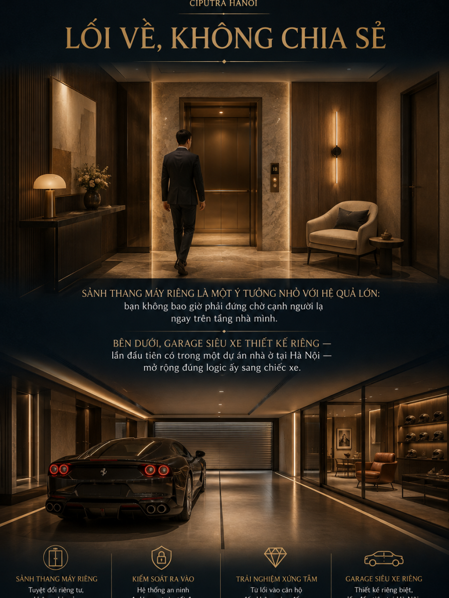 Lối về, không chia sẻ — Maison Privée Ciputra Hanoi