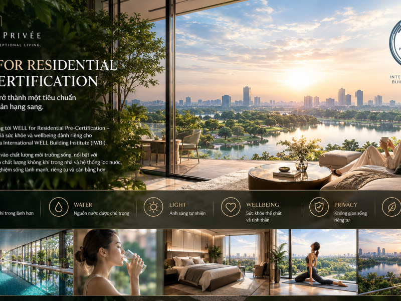 WELL for Residential Pre-Certification tại Maison Privée