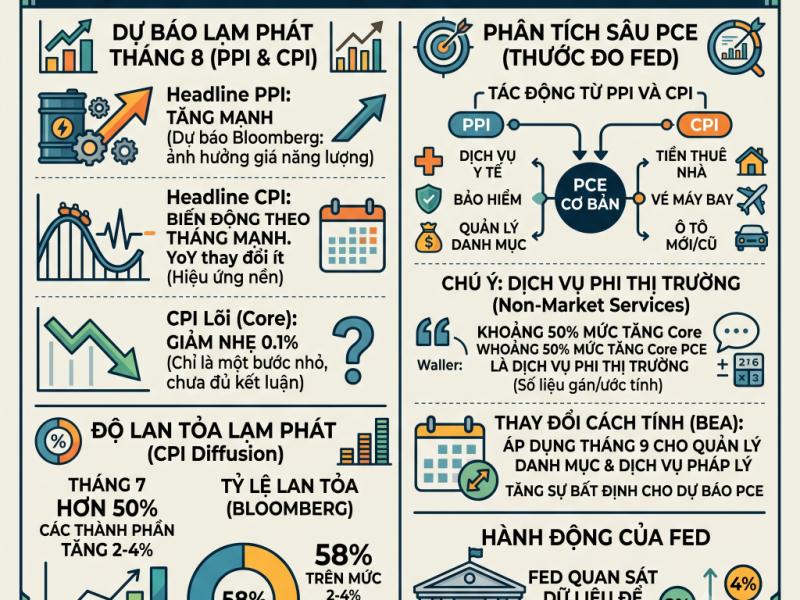 Thị Trường Chờ Đợi Dữ Liệu CPI và PPI: Đâu Là Tín Hiệu Quyết Định Bước Đi Của Fed?